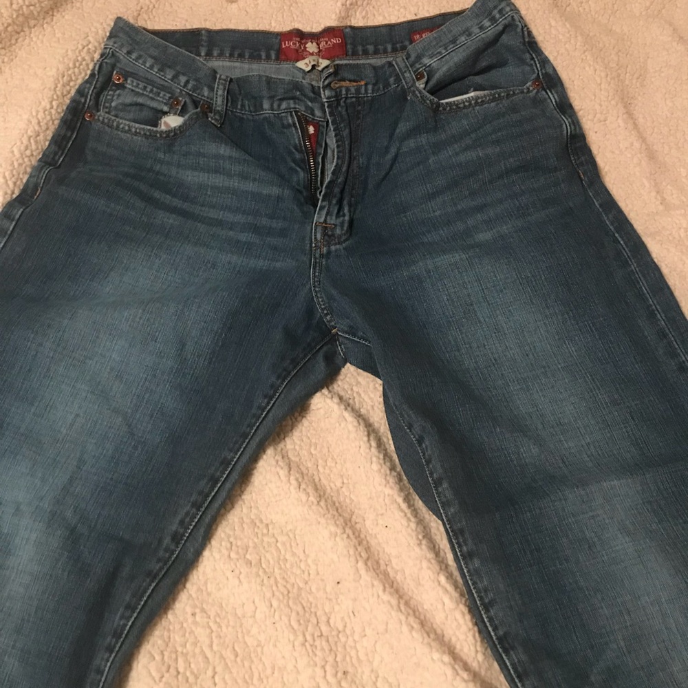 Lucky Brand men's 181 relaxed straight jean sz 34